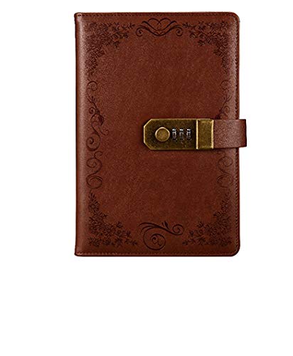 Télécharger GSERA Journal Noir Avec Serrure Cahier A5 Vintage Papier Verrouillable En Cuir Pu Carnet De Notes Jo PDF