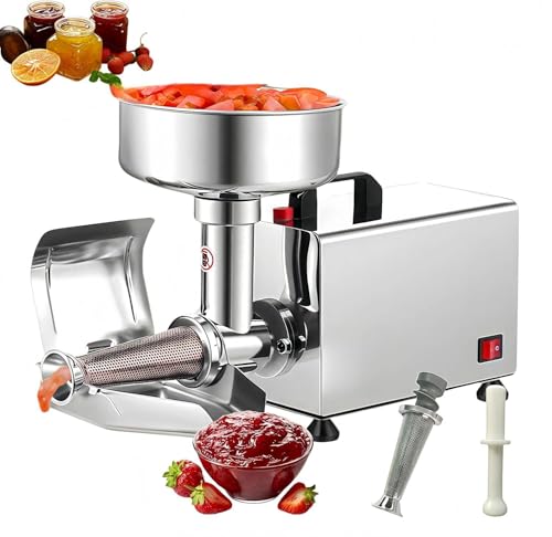 WANGYYDS Colador De Tomates Eléctrico Comercial, Fresadora De Tomates De 450 W, Colador De Tomates De Acero Inoxidable, Colador De Tomates Desmontable, Prensa Y Colador De Alimentos