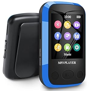 Reproductor de mÃºsica deportivo Bluetooth 5.0 de 32 GB con pantalla TFT de 1,7 pulgadas, eBook, grabaciÃ³n de voz, incluye auriculares, soporta hasta 128 GB TF/tarjeta Micro SD