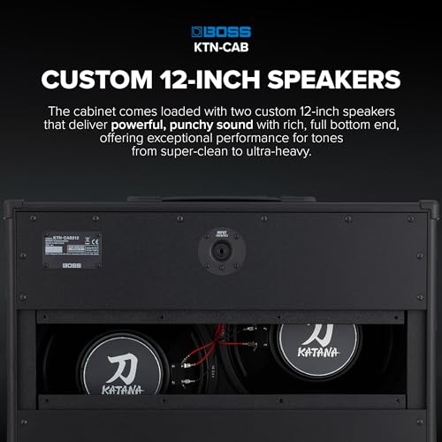 Image of BOSS Katana Cabinet 212 | Speaker Cabinet for the Katana-Head Amplifier | Maximum Tonal Performance & Rugged Durability | Two Custom 12-Inch Speakers | Detachable Back Panel | 150-Watt Power Capacity
