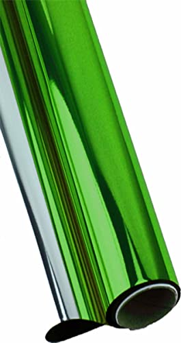 Kadisa Bobina Polipropileno Rollo Celofán Metalizado Alto Brillo 70cmX50m (VERDE METALIZADA)