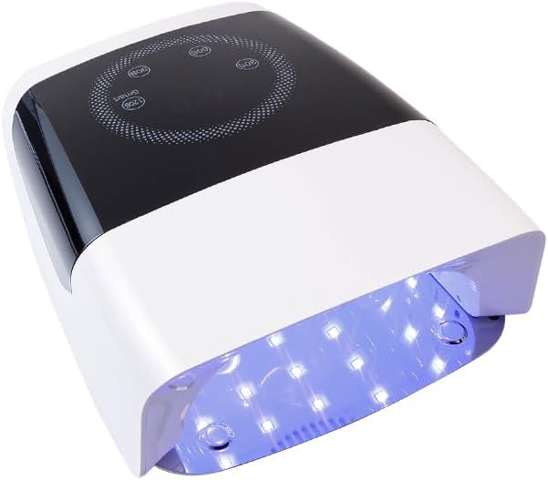 Rechargeable UV LED Nail Lamp,132W Cordless Nail Polish Curing Lamp with 4 Timer Setting, Perfect Nail Dryer for Salon & Home Use Nail Art Tools