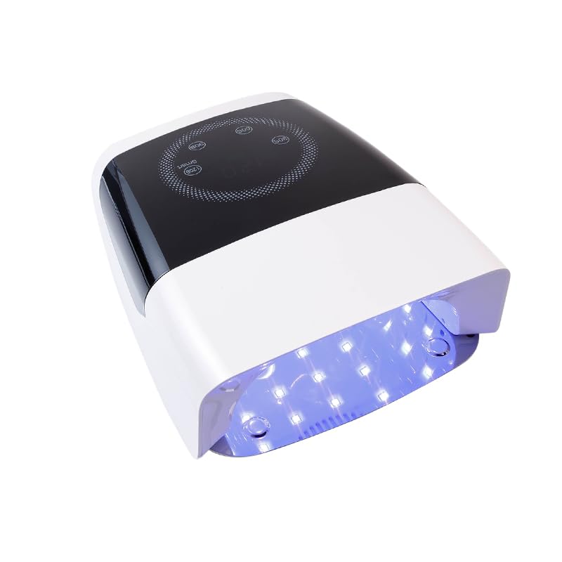 Linssy Rechargeable UV LED Nail Lamp,132W Cordless Nail Polish Curing Lamp with 4 Timer Setting, Perfect Nail Dryer for Salon & Home Use Nail Art Tools