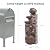 Fyround 45 Inch Brown 5-Tier Cascading Stacked Stones Clay Pot Outdoor Water Fountain with LED Light & Pump, Garden Patio Porch Backyard Home Art Decor