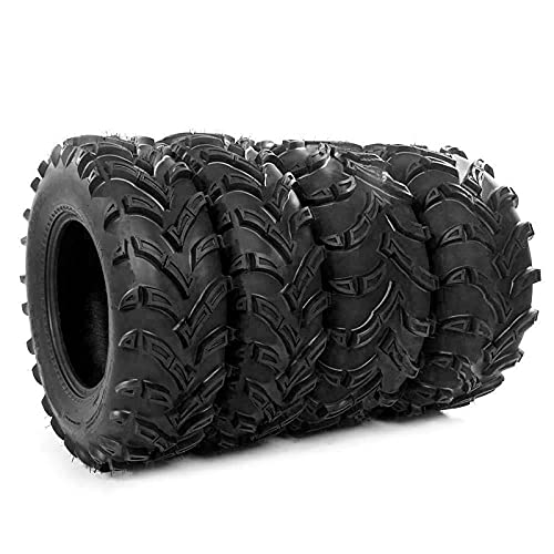 MOTOOS Set of 4 All Terrain ATV UTV Tires 26x9-12 Front & 26x11-12 Rear 6-PR Tubeless