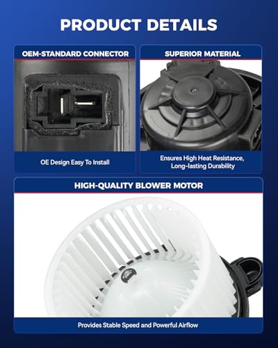 Image of KAX AC Blower Motor for Hyundai Sonata Azera 2006-2010, Accent 2003-2011, Elantra 2009-2012, Entourage 2007-2008,Kia Optima 2008-2010,Sedona 2006-2010 HVAC Heater Blower Motor Replaces# 700133 75805