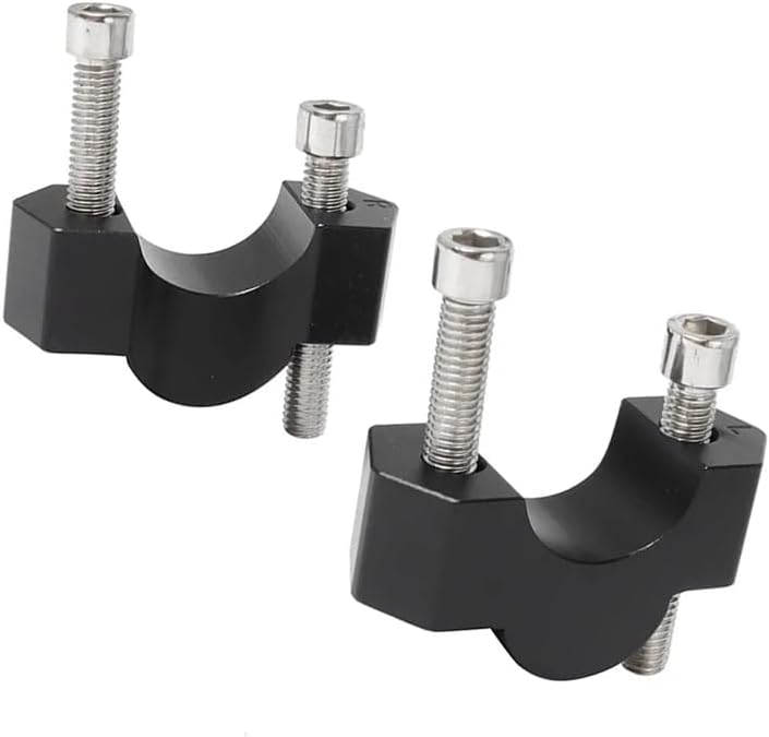 2pcs Motorcycle Handlebar Risers For BMW F900R F900XR Handle Bar Riser Clamp Extend Handlebar Adapter Mount (Black)