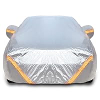 Telo Copriauto Impermeabile Per Renault Fluence Megane Talisman – Esterno, Con Cerniera E Strisce Riflettenti