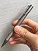 Lary Grey 4.8'' Titanium Alloy Bolt Action Pen Compatible with Parker Refill Stainless Steel Pen Clip EDC Pocket Business Collection Ballpoint Pen with 3 Extra Refills in Gift Box (LA001)