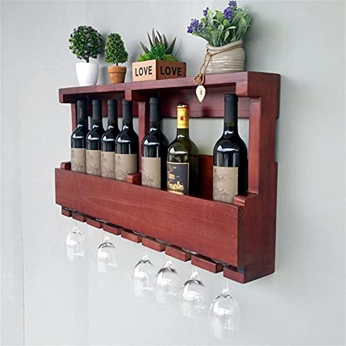 Soporte para botellas vintage de madera para 8 botellas miniatura 3