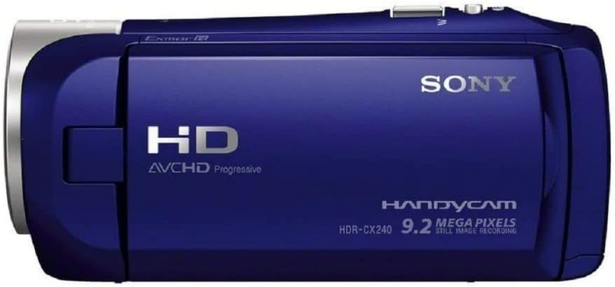 SONY HDRCX240/L Video Camera with 2.7-Inch LCD - Blue (Renewed)