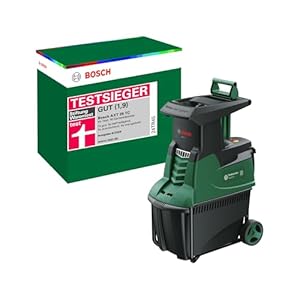 Bosch Turbinenhäcksler AXT 25 TC (2.500 W; geeignet für Holz und harte Gartenabfälle; integrierte Fangbox 53 l; in Karton)
