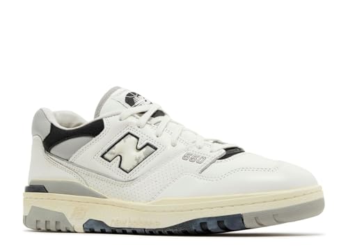New Balance 550 Men's Sneaker, Sea Salt/Concrete/Black, Size 62