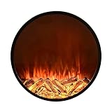 Attrayant visuel intemporel : conçu avec des bûches simulées réalistes et des flammes réalistes, ce poêle à cheminée électrique offre une lueur invitante rappelant les cheminées traditionnelles. Profitez du confort et de la chaleur sans les risques associés au gaz, à l'huile ou au bois, assurant une expérience sûre et propre sans risques d'incendie, de cendres, de poussière, de fumée et d'explosions de gaz.