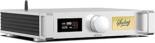 SABAJ A30a Integrated Professional-Grade Hi-Fi Power Amplifier with The Latest DSP Chip and ST High-Power Amplifier Chip,Supports 32bit/768kHz,LDAC/aptX-HD/AAC/SBC,200W×2 Power,with Remote Control