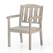 Produktbild Amata UNGURS Einzelbank Klassisches Design - Wetterfeste Holzbank für Draußen, Terrasse, Hinterhof und Garten Feuerstellen - Ergonomischer und langlebiger Stuhl, Zeitloses Design (Grau)