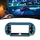 Bunte Aluminium Metallic Schutzhülle für die PS Vita 1000 Konsole, für PS Vita Shell mit Zugänglichen Schlüsselkomponenten, Sandgestrahlt (hellblau)