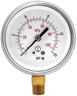 RADWELL VERIFIED SUBSTITUTE 15W-1005-H-01B-160-AGP-SUB 90 Series Gauge Steel 1.5' 0-160 PSI/KPA 1/8' NPT CBM BR Socket, Replacement for Ashcroft 15W-1005-H-01B-160-AGP