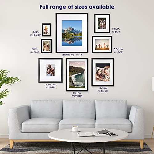 Standard Goods Home Décor Linear Picture Frame 5-pack, Black for wall or table, horizontal or vertical display (12x18) - Thumbnail 6