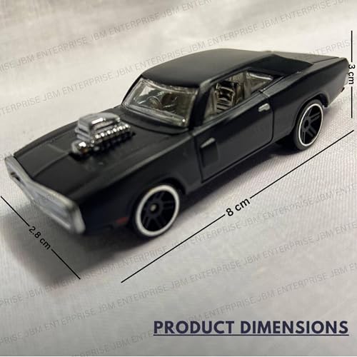 Image of 1:64 Scale Diecast Metal Car | Collectible Style Mini Car | Alloy Body, Smooth Wheels & Realistic Design | Display Model & Racing Toy Car for Kids, Adults & Collectors (Black) (Pack of 1)