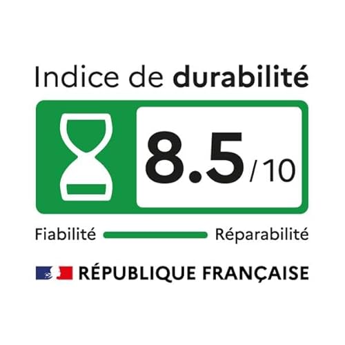 BRANDT WFB584QW1 Lave-linge Frontal Blanc, Classe A, 8 kg, 1400 tr/min, 72 dB