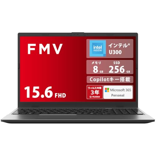 FMV �x�m�� �m�[�g�p�\�R�� Note E WE1-K3 (MS 365 Personal/Copilot�L�[����/Win 11/15.6�^/U300/8GB/SSD 256GB) FMVWK3E113_AZ