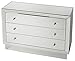 HomeRoots Clear Mirror, MDF Emma Mirrored Chest