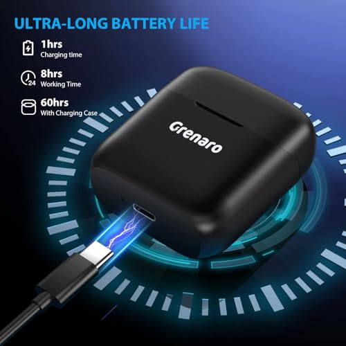 GRENARO J11 Wireless Mic with Charging Case, Lavalier Microphone Compatible for Type-C & iPhone, Noise Reduction Lapel Mic for Video Recording, YouTube, Facebook, Live Stream, No Micro USB Port - Image 5