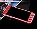 Toeoe Luxury 3D Textured Carbon Fibre Full Body Vinyl Wrap Sticker Skin Cover for Apple iPhone 6 Plus 5.5 inch Red