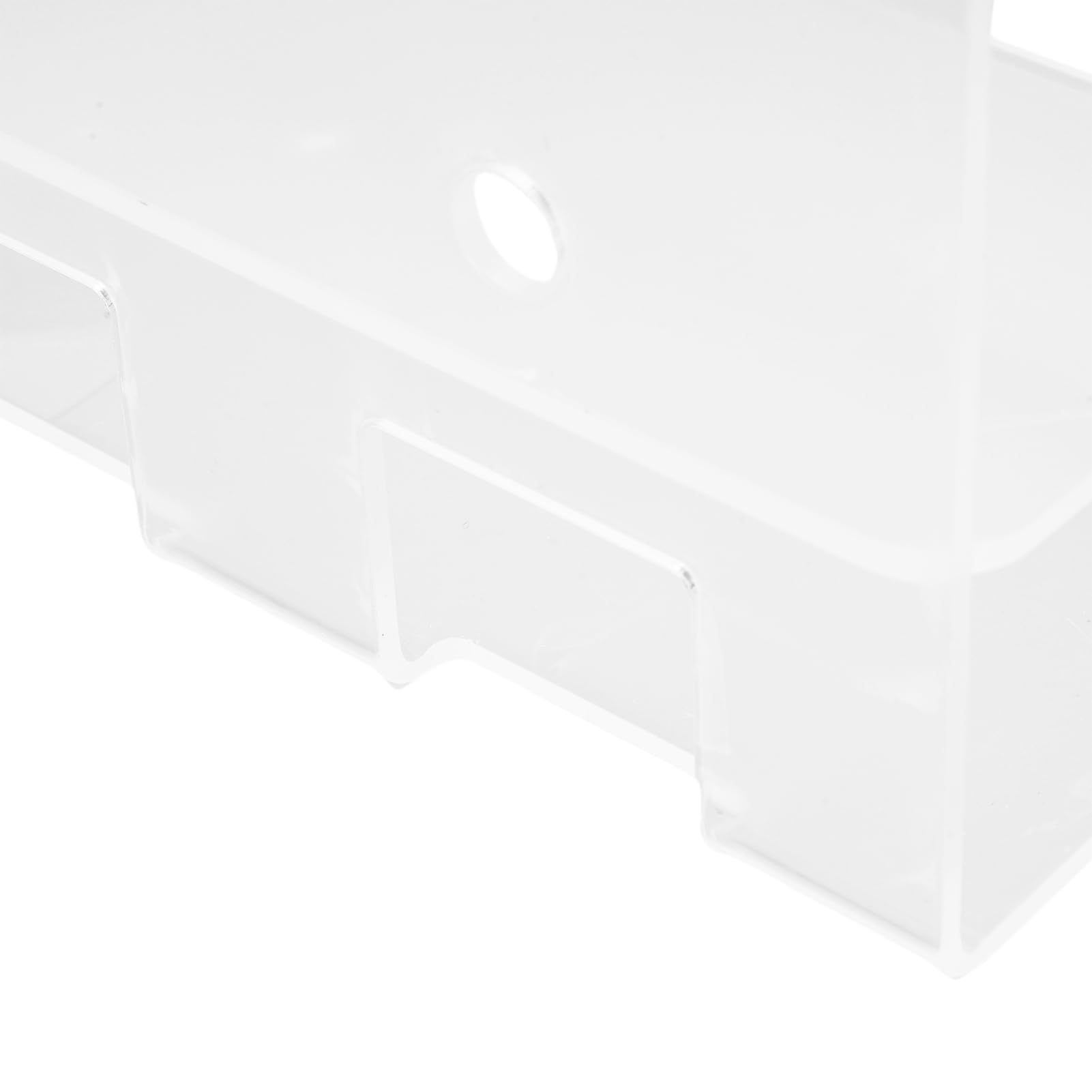 Porta Spazzolino Adesivo, Porta Spazzolino da Parete in Acrilico con Gestione dei Cavi, capacità di 1 Kg, Organizer Salvaspazio per Bagno, (chiaro)