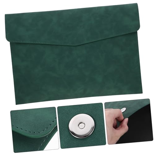 TEHAUX pacote office fichario porta arquivo bolsa para arquivo pastas de couro sintético para docume