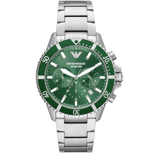 Imagen de Emporio_Armani Diver AR11500 Reloj cronógrafo de cuarzo con esfera verde para hombre