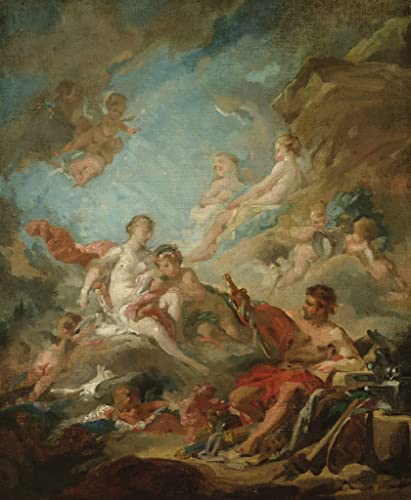 Toile Vénus dans l'atelier de Vulcain Boucher pour décoration murale grand salon