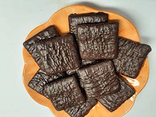 Giambri's Quality Sweets-Belgian Dark Chocolate Covered Graham Crackers, (Twin Pack,Two 6.9 oz packages)