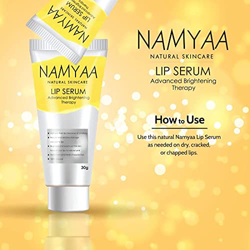 Organic Care Namyaa Natural Lip Serum/Balm/Lightener/Moisturizer For Lip Lightening/Brightening/Toning/Moisturizing, 30 g