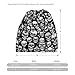 Fashion Beanie Hats for Girls Boys, Cool Black White Goth Skull Hedging Head Hat Skull Hat for Cycling Party, Stretch Sleep Cap Windproof Dancer Cap