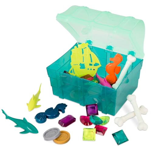 B. toys Pirata Juguetes para Buceo – 27 Piezas para sumergir – Set para la Piscina o el baño para niños – 6 años + – Treasures Ahoy, Multicolor, M (BX1929Z)