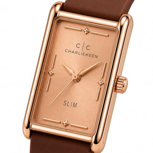 Image of CHARLIEKEEN Slim Rectangular Mens Analog Watch
