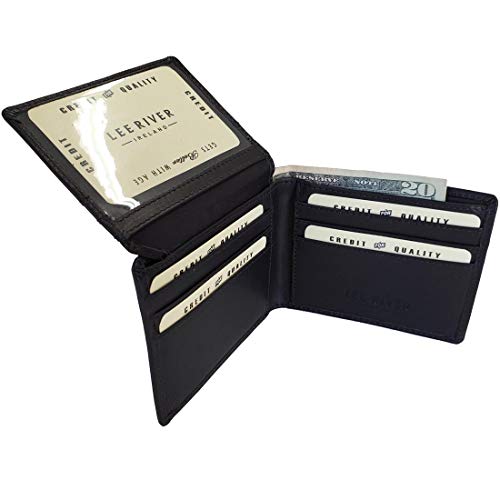 Mens Black Leather Wallet Conan3