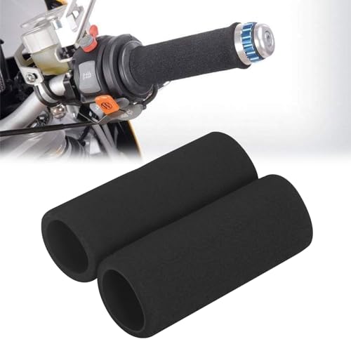 2PCS Motorcycle Handlebar Grips Motorcycle Grip Cover Foam Handlebar...