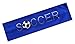 SOCCER BALL Rhinestone Cotton Stretch Headband ~ Funny Girl Designs (Royal Blue)