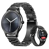 COLMI L28 Women's Sports Smartwatch, 1.32-inch AMOLED Screen, Ultra-Thin Smartwatch, Make/Receive/End Calls, Compatible with Android and iPhone, Heart Rate/Blood Oxygen/Sleep Monitoring. (Black)
