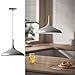 Produktbild bamyum Champion Pendelleuchte Esstisch Grau aus Holz und Metall 35 cm, Hängelampe Esstisch, Hängelampe Wohnzimmer, Küchenlampe Hängend E27, Pendelleuchte für Schlafzimmer, Wohnzimmer