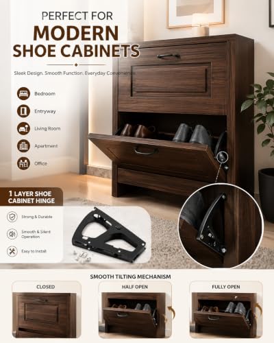 Image of one Layers Shoes Rack /Cabinet Fitting, Shoe Rack Fitting, Shoe Drawer Hinge, Shoes Cabinet Drawer Hinge for Furniture Fittings, Shoes Cabinet Fitting for 1 Layers, cabinets for Shoes.
