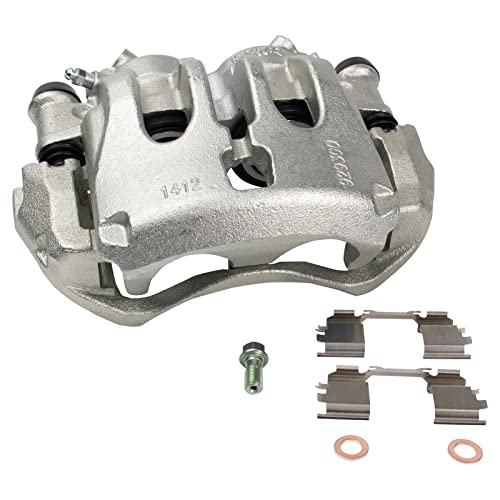 Image of TRQ Front Right Brake Caliper w /Bracket Passenger Side