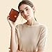 Blucoay Wallet Women,RFID Blocking Leather Womens Wallet Bifold Compact Card Holder Small Wallet for Women with Removable ID Window Brown