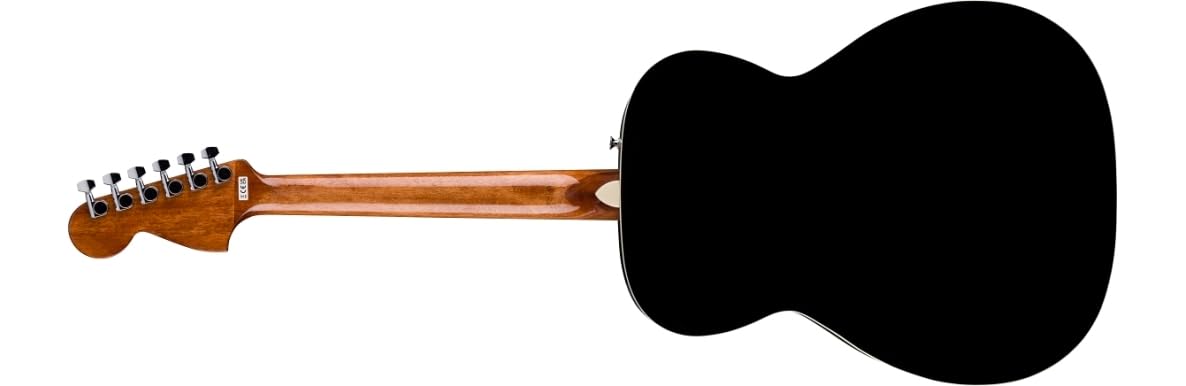 Fender California Standard Monterey gitara akustyczna, świerkowy top, kość słoniowa, czarna