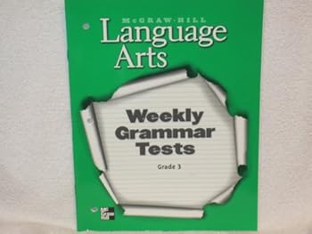 Paperback Language Arts Weekly Grammar Tests Grade 3 Book