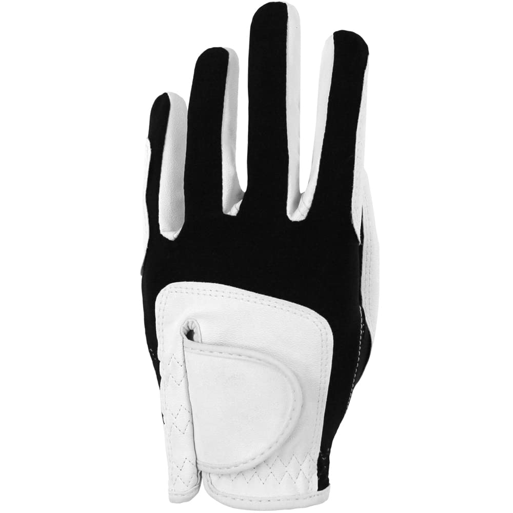 GOLTERS Golf Gloves Men Left Hand for Right Handed Golfer Synthetic Leather Lycra Fiber Adjustable Closure