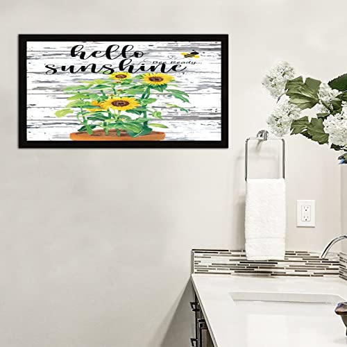 Décoration murale verticale en bois pour bureau inspirant